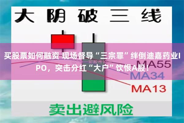 买股票如何融资 现场督导“三宗罪”绊倒迪嘉药业IPO，突击分红“大户”饮恨A股！