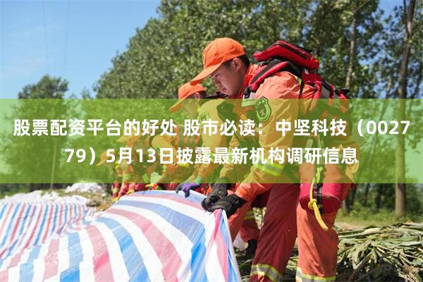 股票配资平台的好处 股市必读：中坚科技（002779）5月13日披露最新机构调研信息