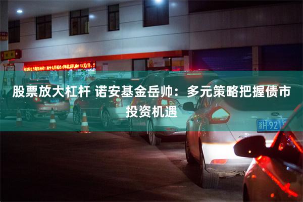 股票放大杠杆 诺安基金岳帅：多元策略把握债市投资机遇