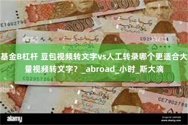 基金B杠杆 豆包视频转文字vs人工转录哪个更适合大量视频转文字？_abroad_小时_斯大滴
