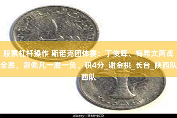 股票杠杆操作 斯诺克团体赛：丁俊晖、梅希文两战全胜，雷佩凡一胜一负、积4分_谢金桃_长台_陕西队