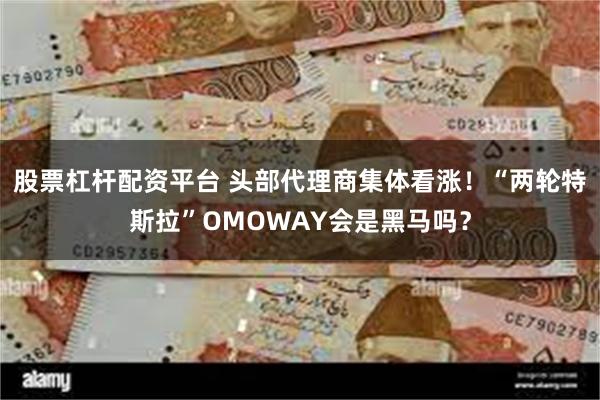 股票杠杆配资平台 头部代理商集体看涨!“两轮特斯拉”OMOWAY会是黑马吗?